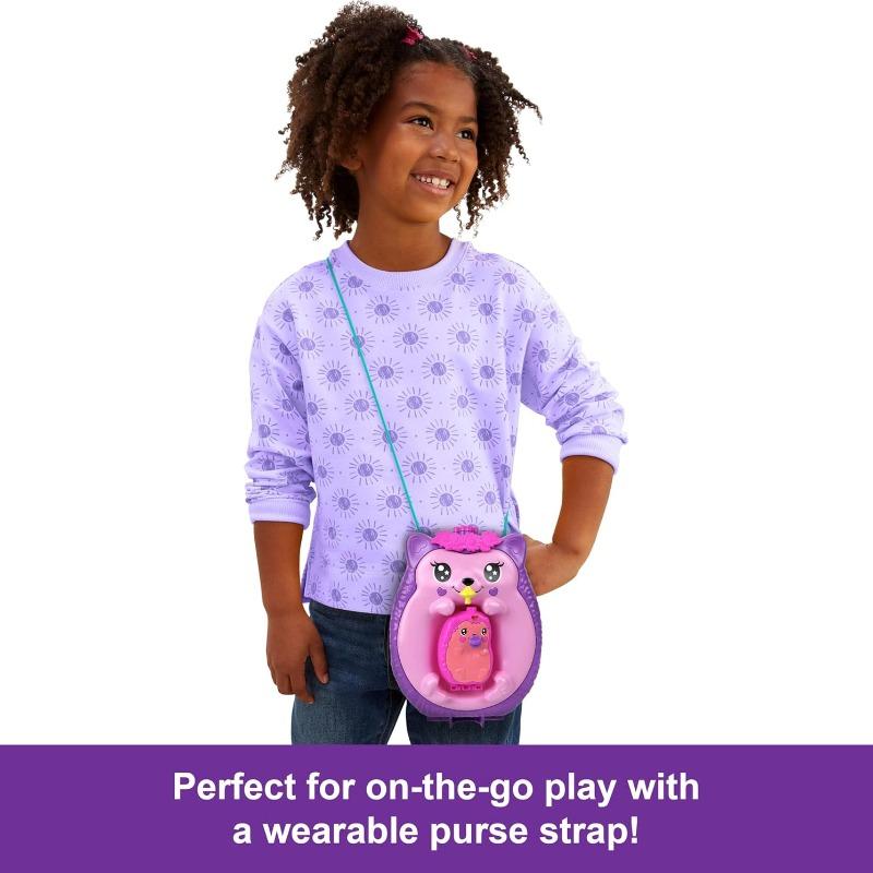 Polly Pocket Large Wearable Compact - Hedgehog Mama and Baby