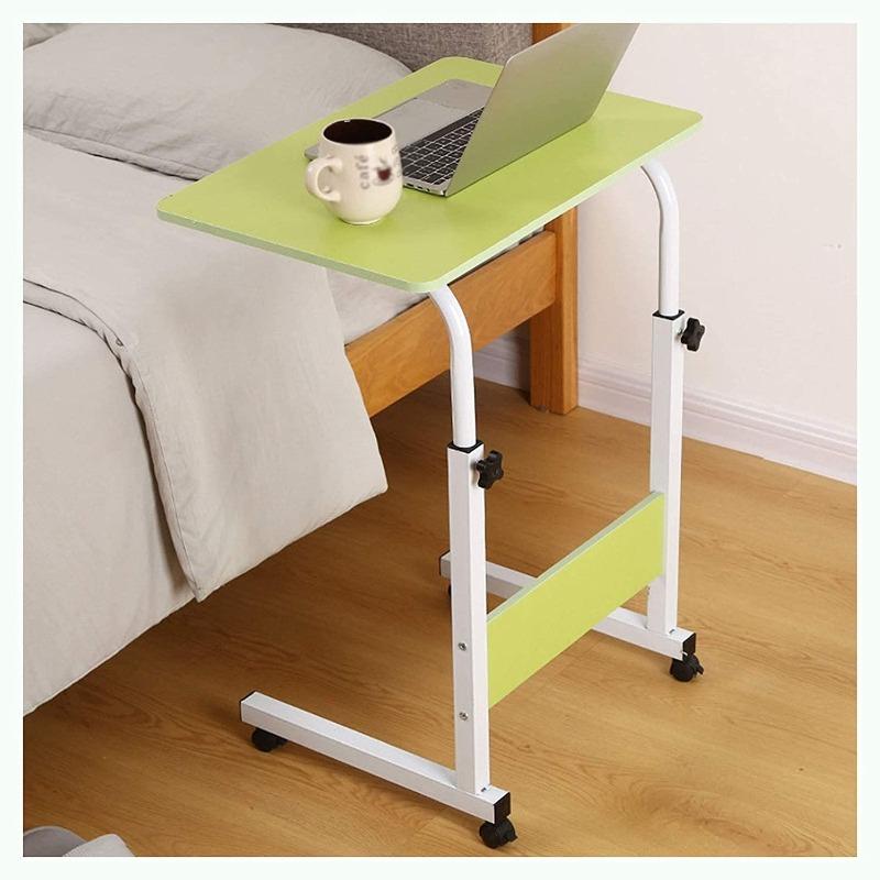 Adjustable and Folding Table with Wheels - Green