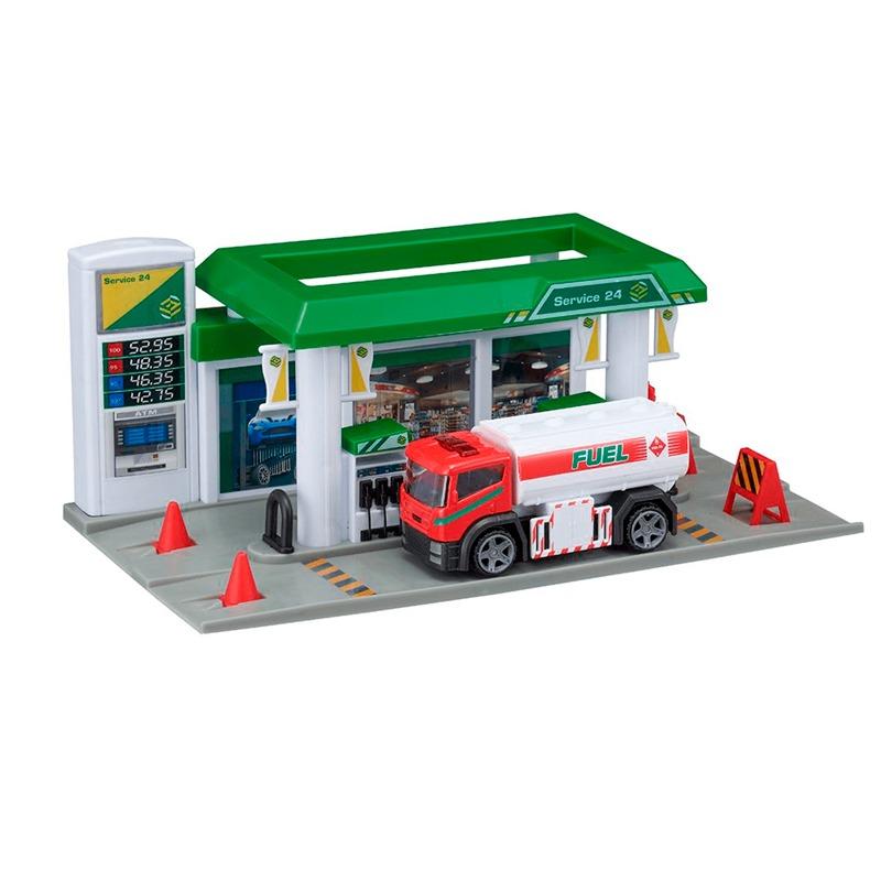 تيمسترز - مجموعة لعب محطة وقود تيمستيرز مع سيارة واحدة