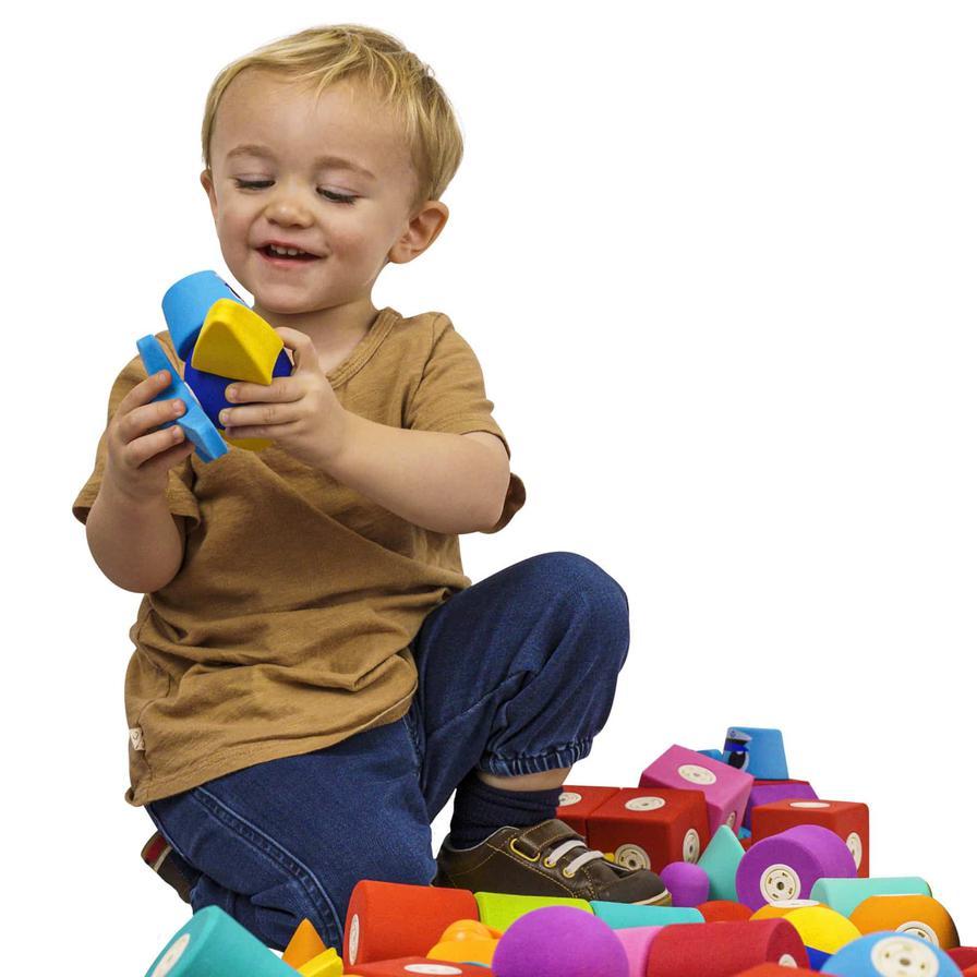 بلوكارو - مجموعة طائرة مكعبات إسفنجية مغناطيسية - طائرة حجم صغير