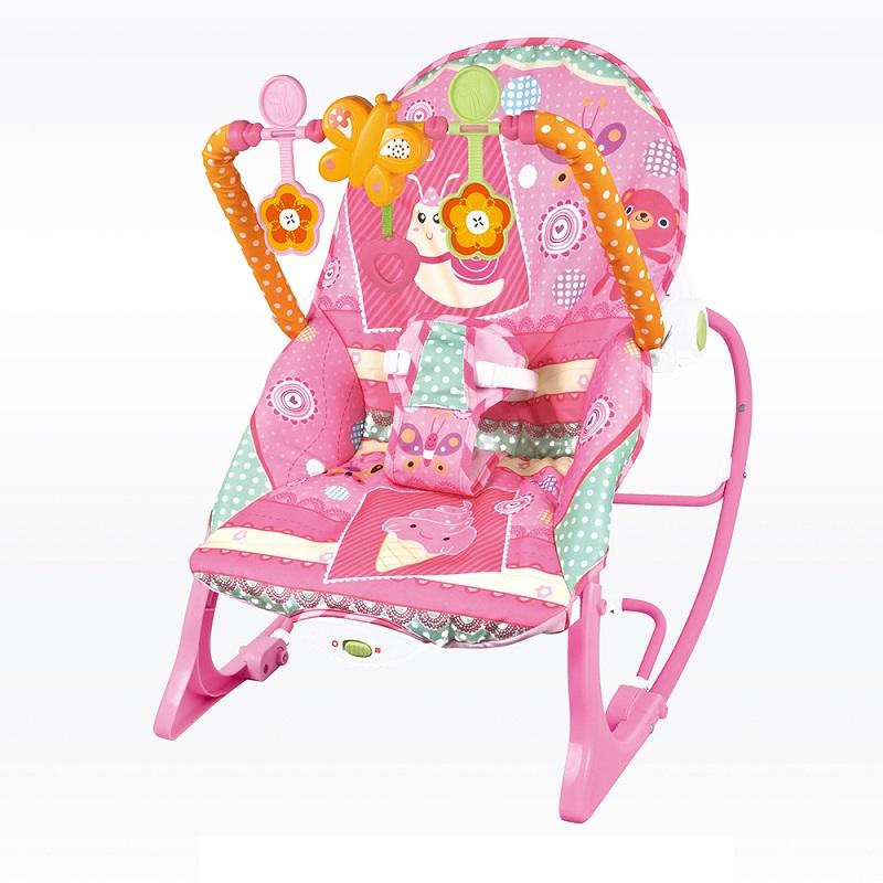 تي بيبي - كرسي هزاز للمواليد - وردي