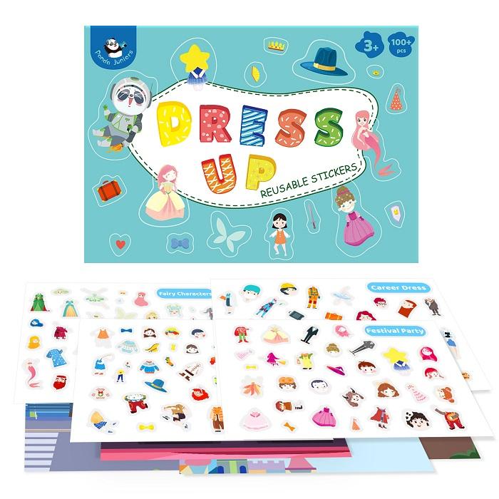 Dress Up Doll Stickers Set