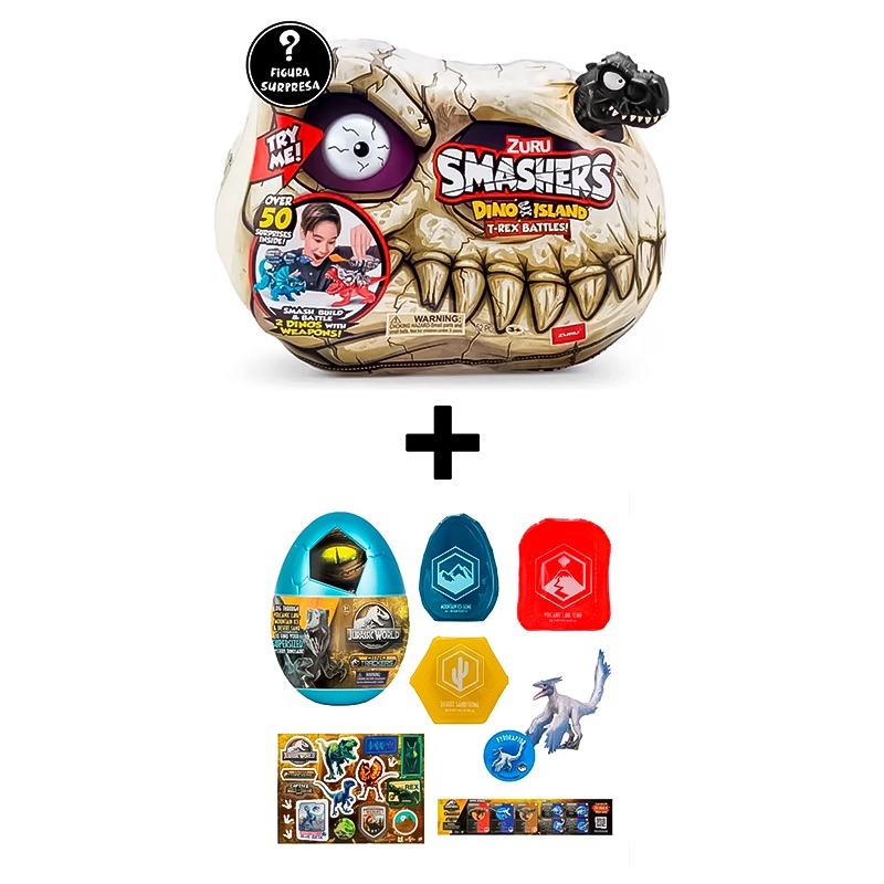 Buy 1 Get 1 Smashers Dino Island T-Rex + Dino Captivz Trackers Surprise Egg