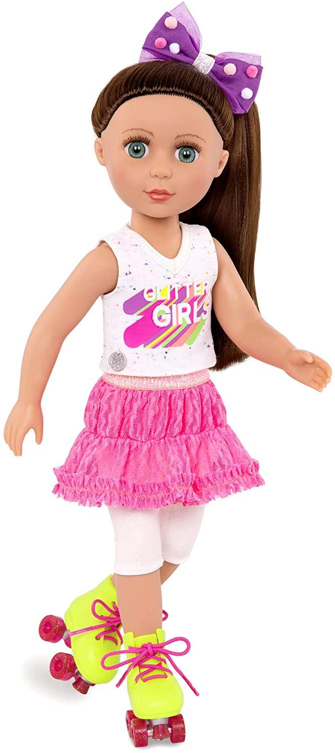 جليتر جيرلز - ملابس التزلج على الجليد للدمى 14 إنش