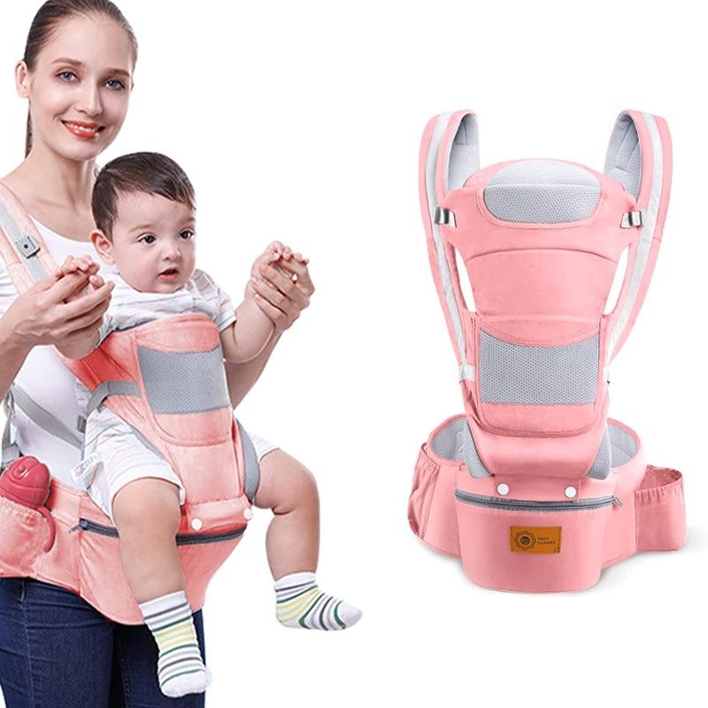 Baby Carrier with Hip Seat Lumbar Support