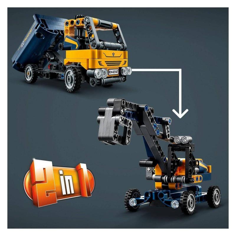 Lego Technic Dump Truck Building Toy Set - 177 Pcs