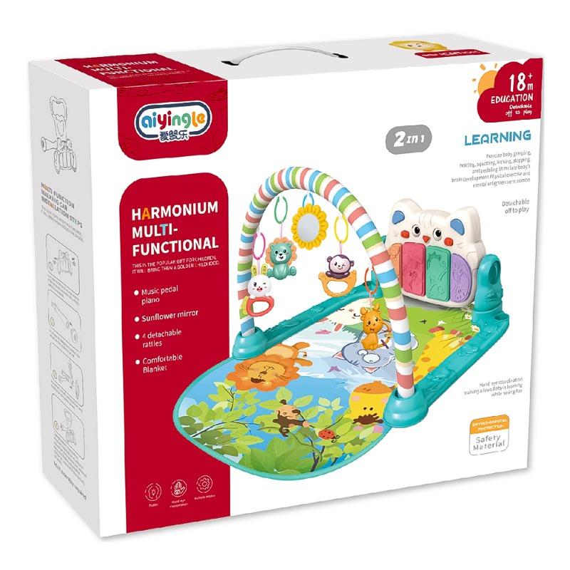 2-in-1 Baby Play Mat And Activity Push Walker