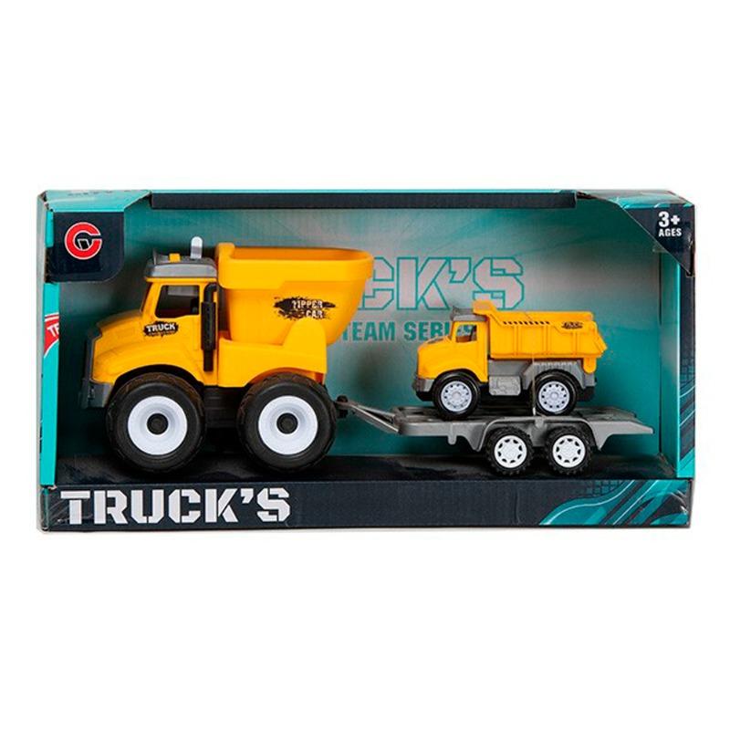 Musical Construction Crane Truck with Trailer