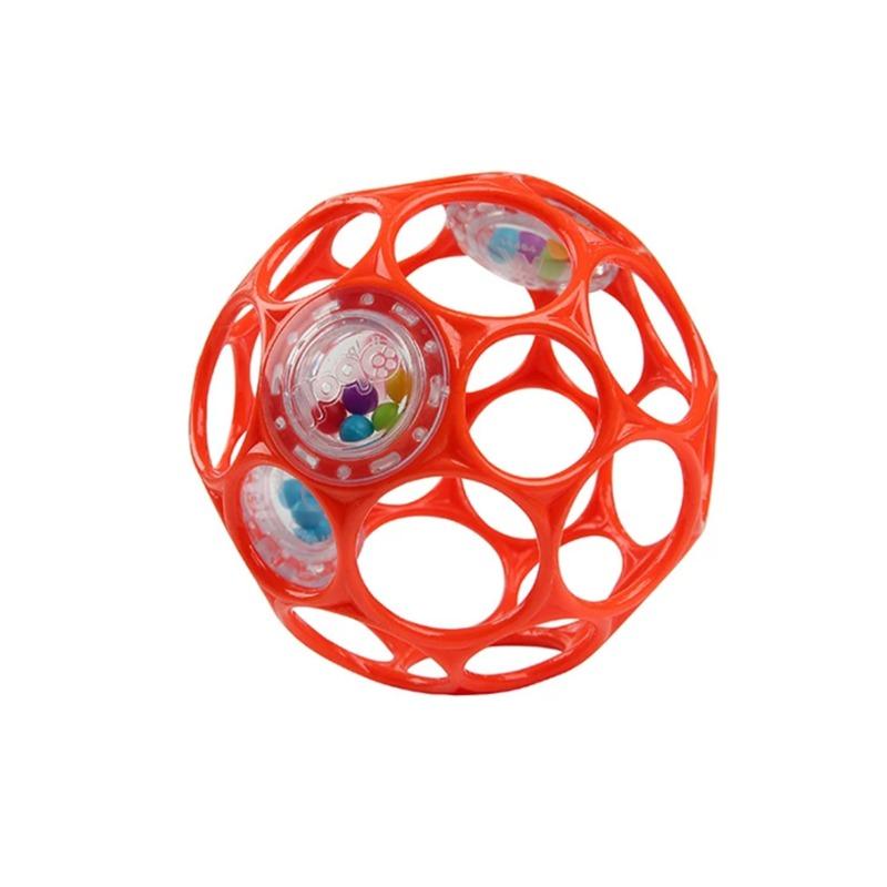 برايت ستارتس - خشخيشة أوبول سهلة الإمساك لون أحمر