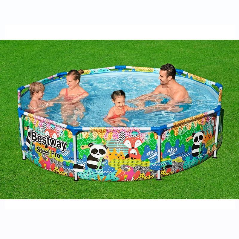 بست واي - مسبح الأطفال الدائري ستيل برو
