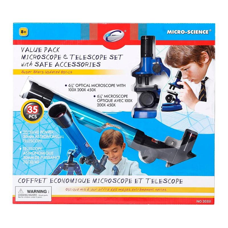 Tele Science Value Pack Microscope And Telescope Set - 35 Pieces
