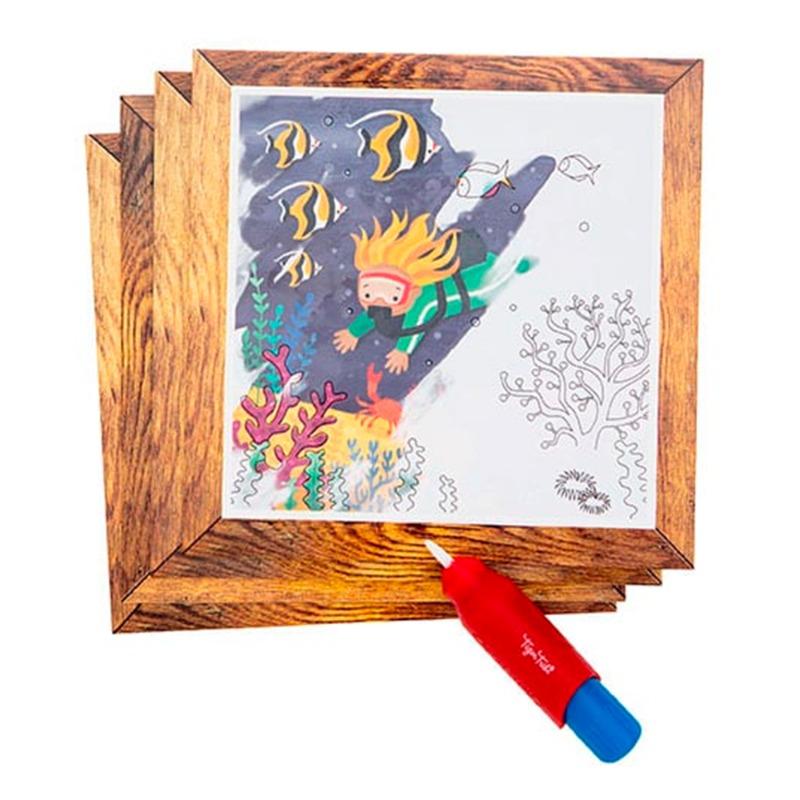 تايجر ترايب - تلوين المحيط بالقلم السحري