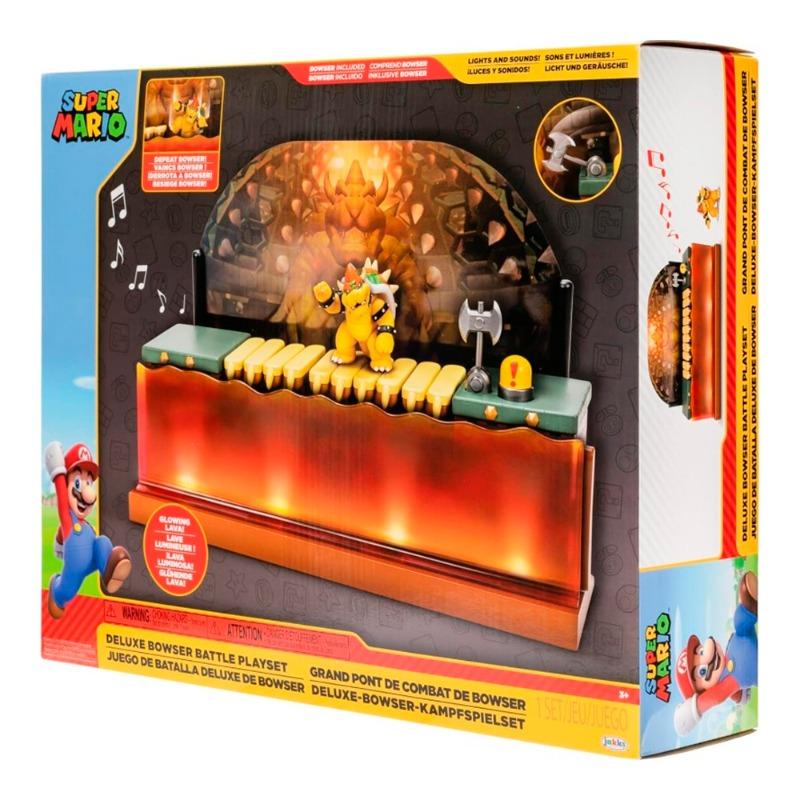 Super Mario Nintendo Deluxe Bowser 6cm Playset