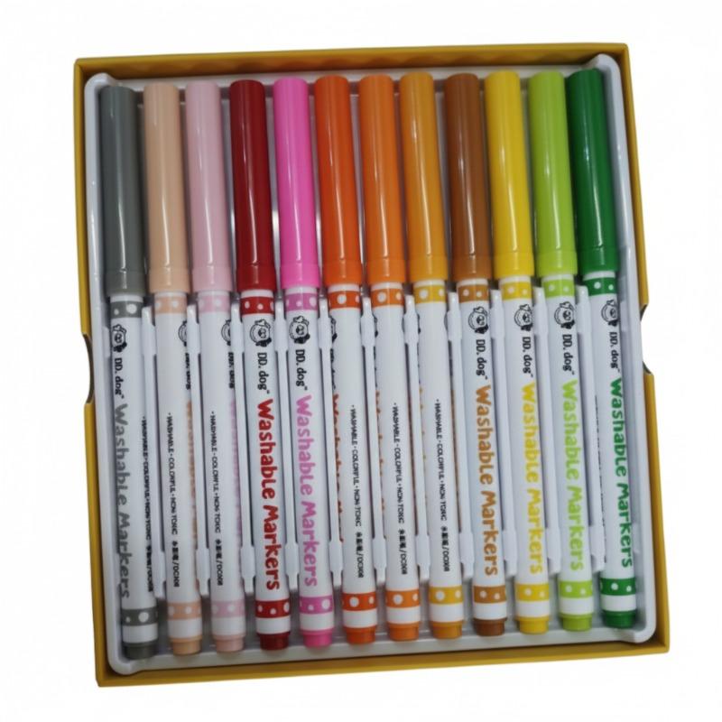 أقلام تلوين ورسم سحرية للأطفال قابلة للغسل ومقاومة للماء – 24 لون