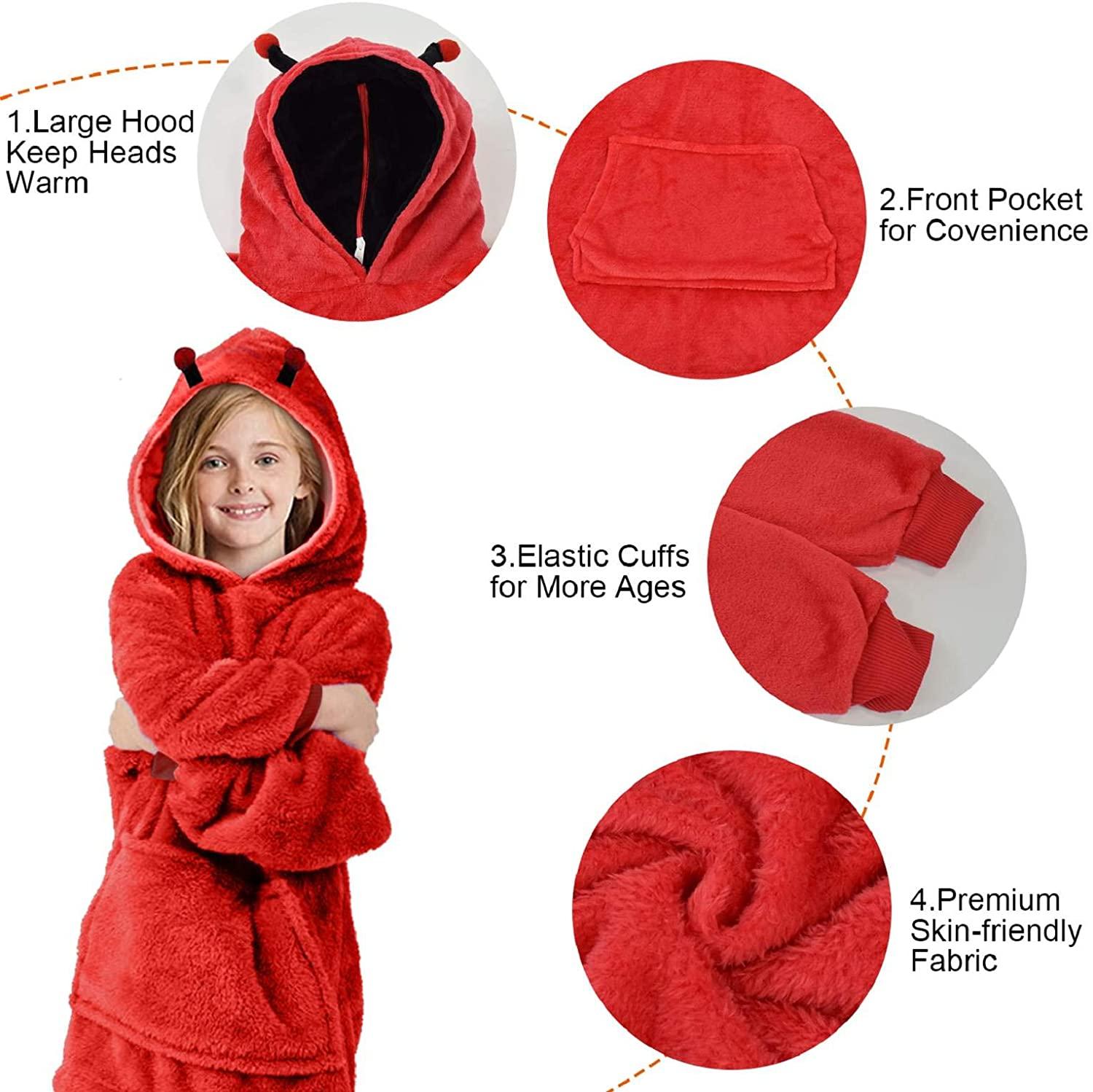 كومفي - هودي فرو بتصميم الدعسوقة مع دمية