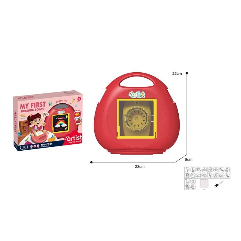 آرتست - لوحة رسم بروجكشن هاندباج التعليمية للأطفال لون أحمر