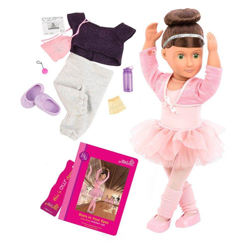 Our Generation Sydney Lee With Storybook And Outfit Ballet Doll