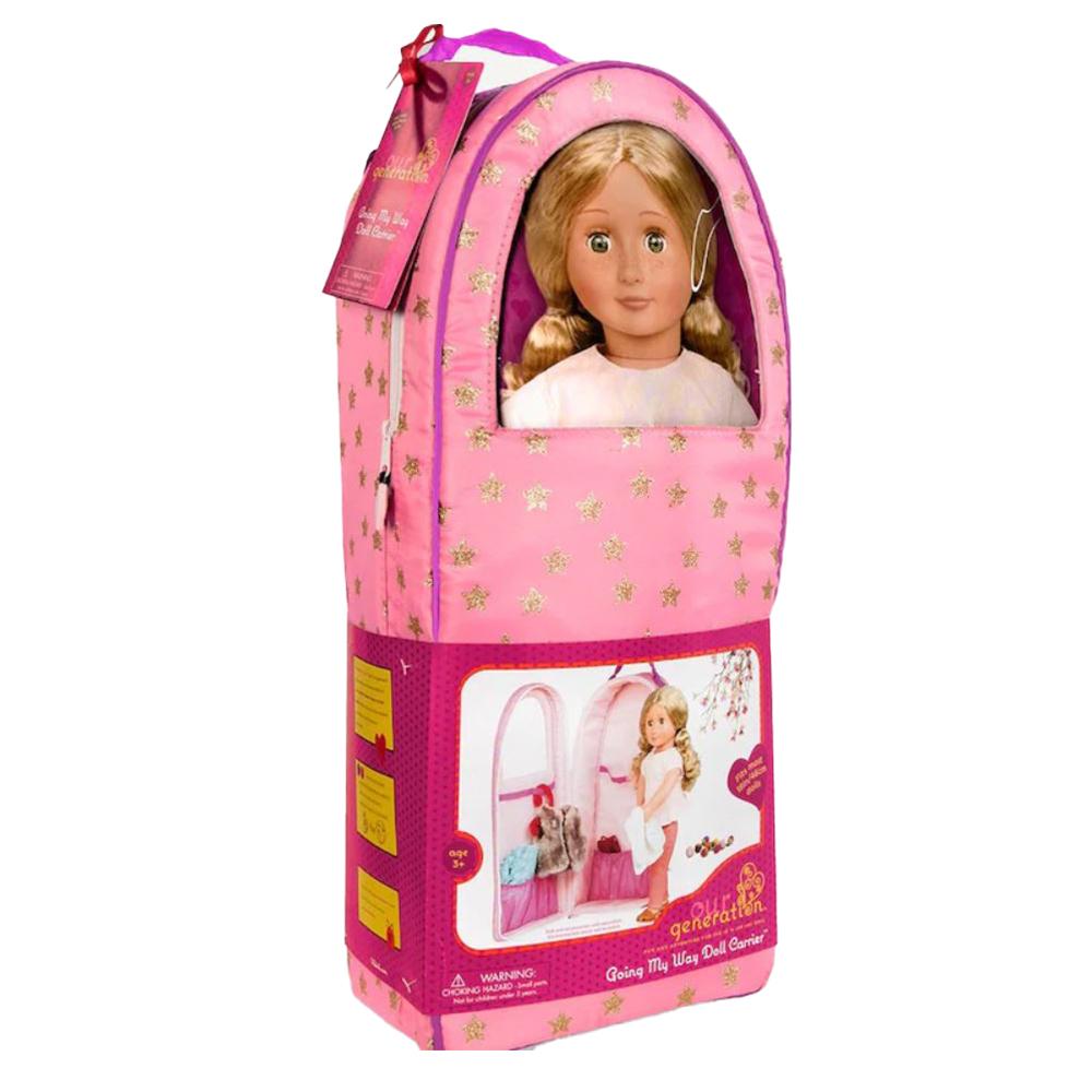 Our Generation Doll Carrier Star Pattern - Pink