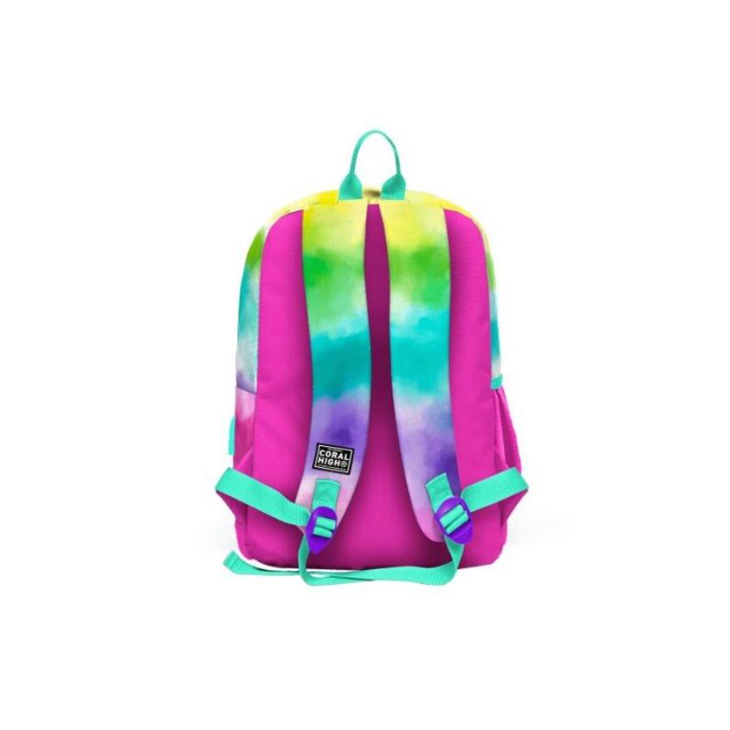 School Backpack with Four Compartments and USB + AUX Port