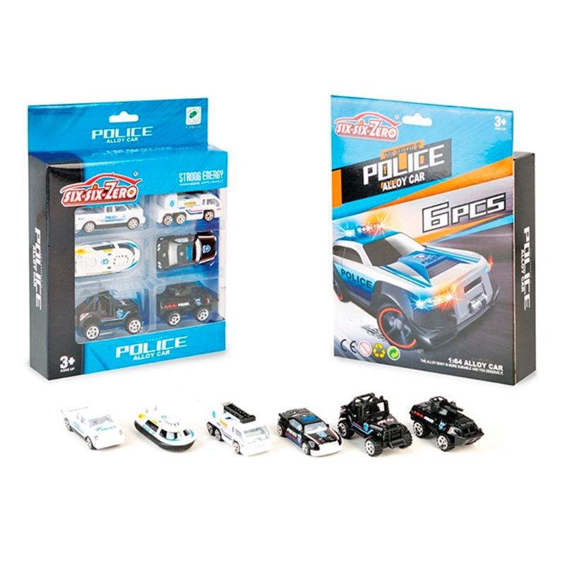 ألوي - مجموعة سيارات الشرطة 6 قطع