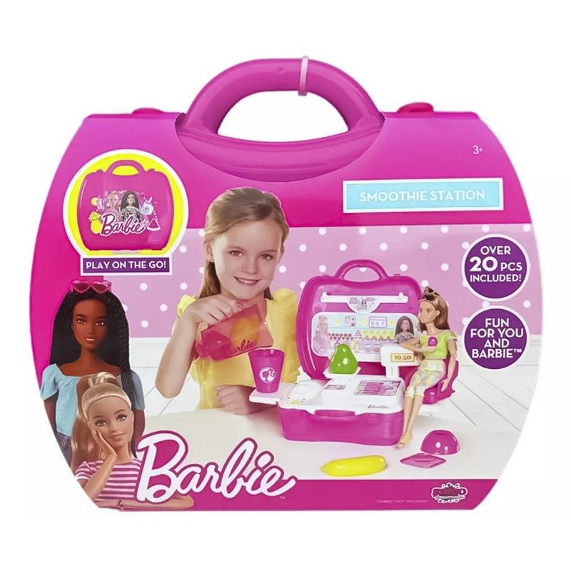 Buy 1 Get 1 Barbie Smoothie Station Playset + Barbie Glamping Play Set