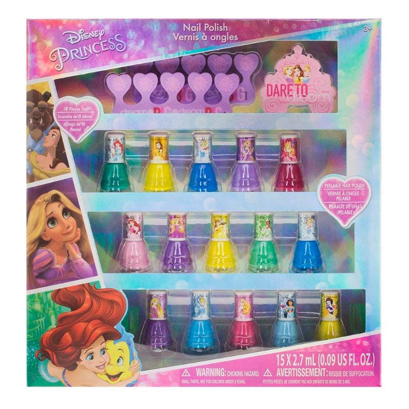 Twinly Girl Disney Kids Nail Polish Set -18 Piece