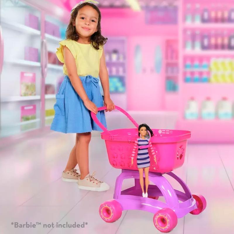 Buy 1 Get 1 Barbie Shopping Basket + Barbie Shopping Trolley 2 In 1