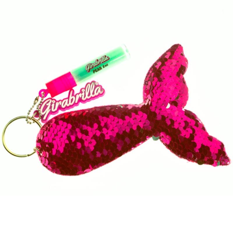 جيرابريلا - ميدالية مفاتيح وملمع الشفاة - برائحة الفواكة المنعشة
