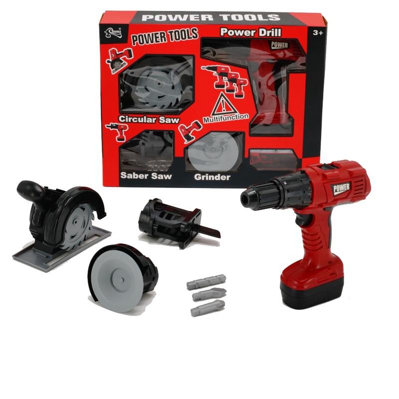 Tools Power Drill Pretend Toys Set For Kids