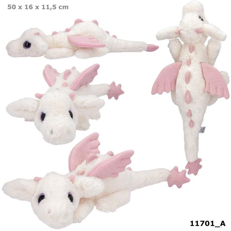 Top Model Love Dragon In White And Pink - 50cm