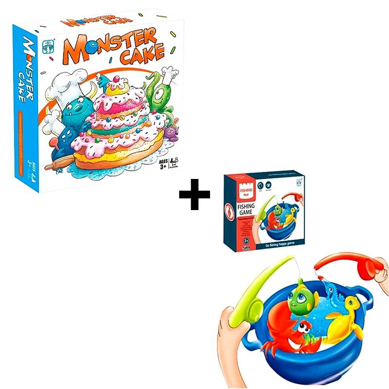 Monster Cake Game + Fishing Game Bundle