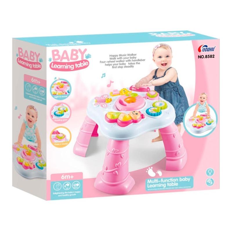 طاولة الطفل التعليمية متعددة الوظائف - وردي