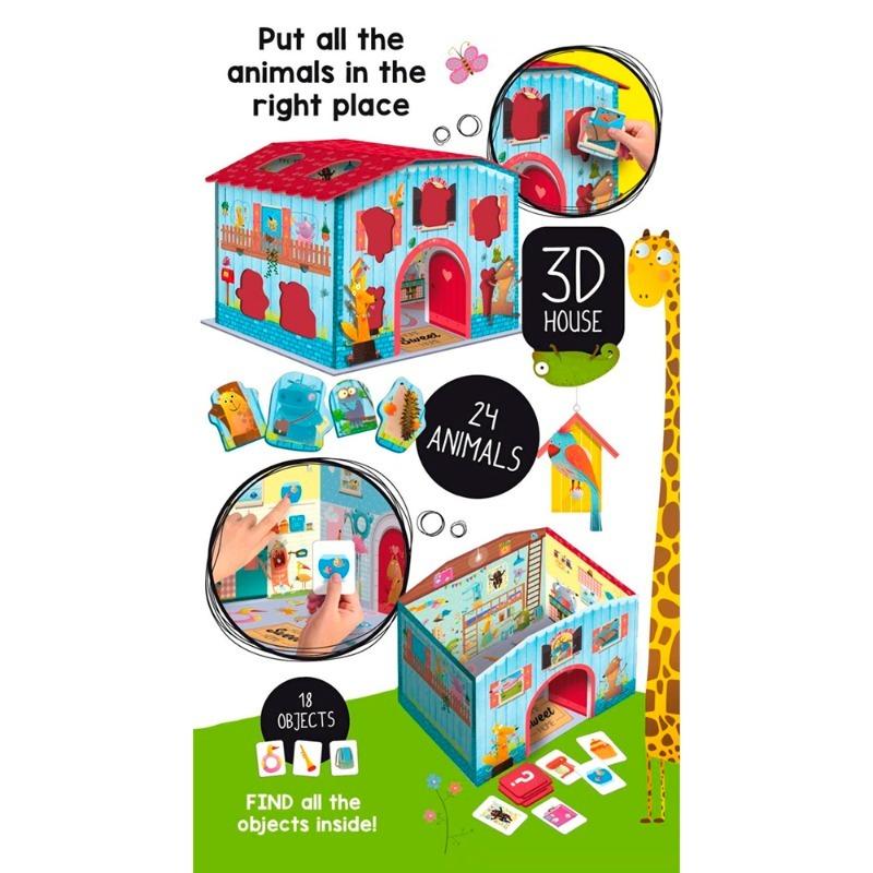 Lisciani Carotina Baby Logic 3D Animals + Montessori The Big House Bundle