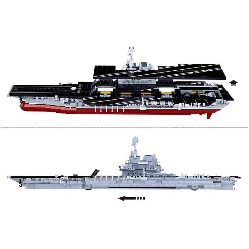 Sluban Modern Aircraft Carrier Navy Boat