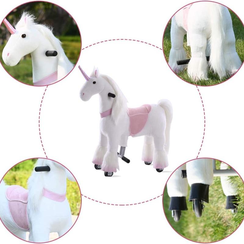 Tobys Ponycycle Rideamal Ride on - Pink Unicorn