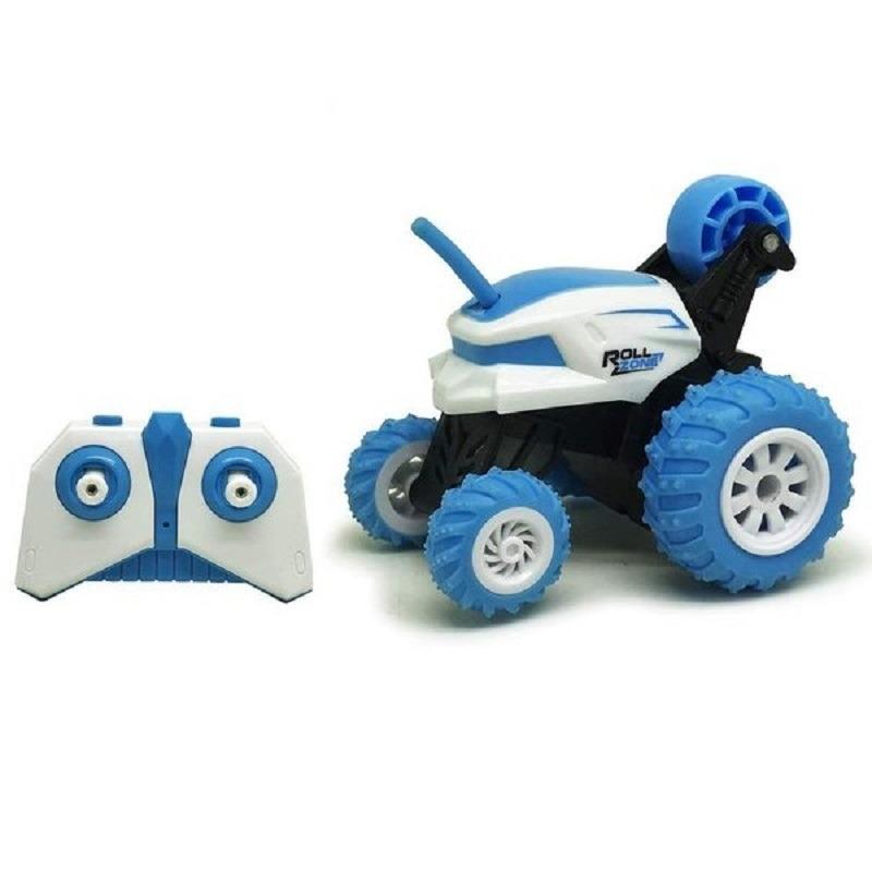 دي باور - سيارة سينوفان ميني ستانت 360 لون أزرق مع جهاز تحكم عن بعد