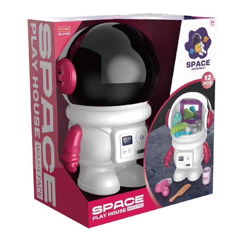 Lion Backpack Set + Space Play House Wash Face Set Bundle