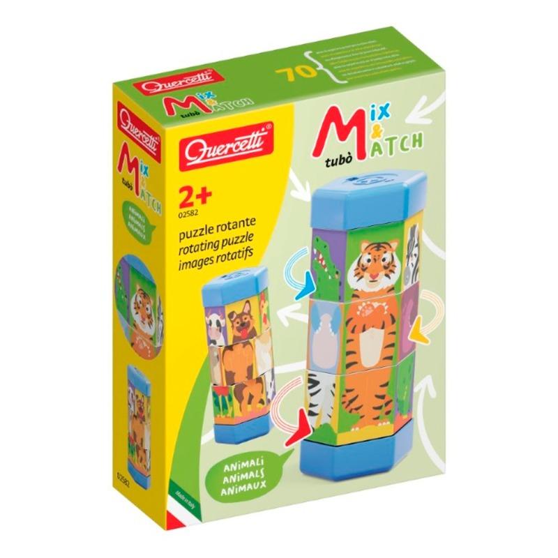 Quercetti Mix & Match Animals Rotating Puzzle