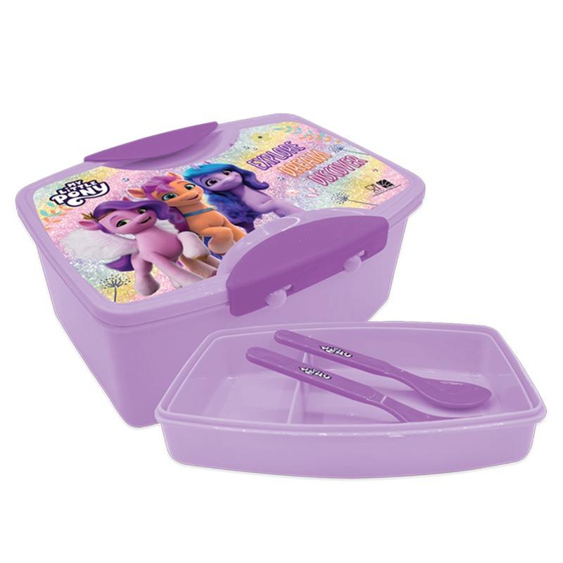 My Little Pony Lunch Box with Fork And Spoon For Kids