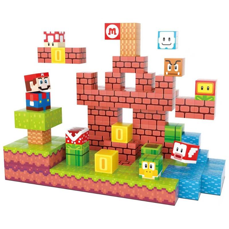 مغامرة ماريو - مكعبات بناء مغناطيسية 120 قطعة