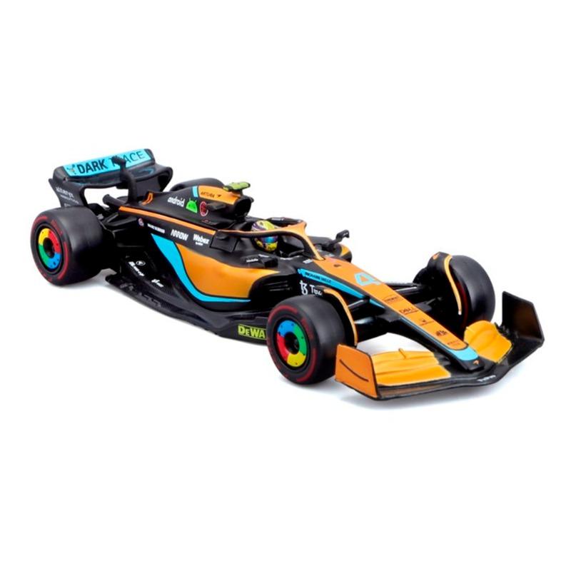 Borago McLaren F Car Yellow and Blue With Helmet