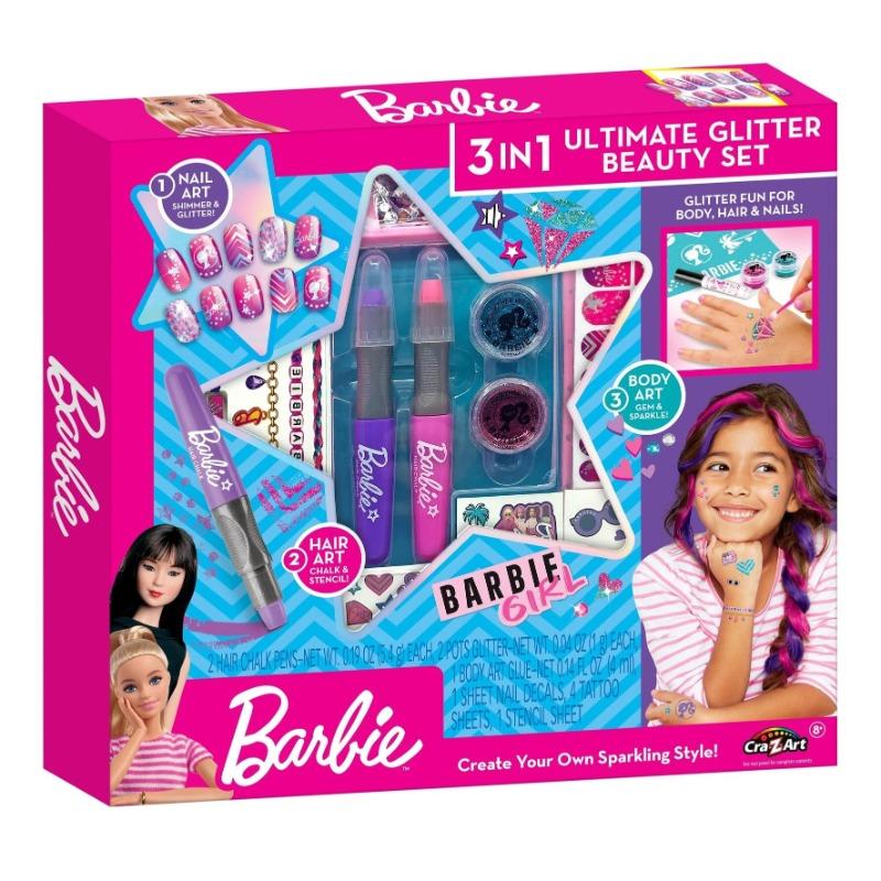 Barbie 3-in-1 Ultimate Glitter Beauty Set