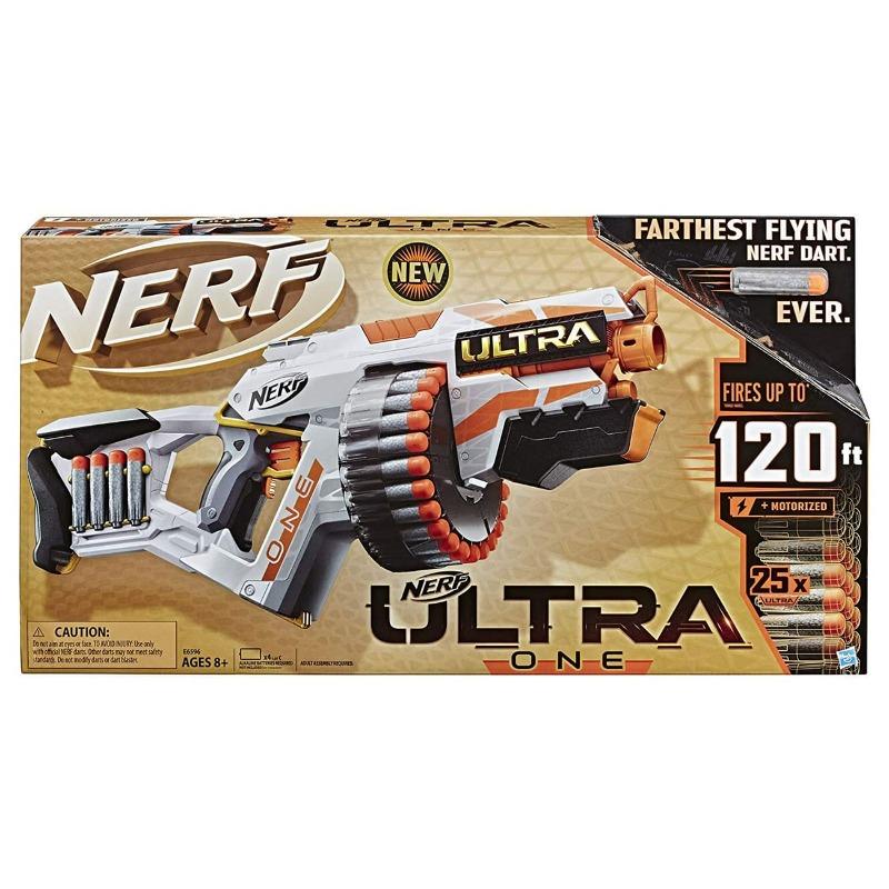 Buy 1 Get 1 Free Nerf Ultra One Motorized Blaster - 25 Ultra Darts + N-Strike Mega Bulldog Toy