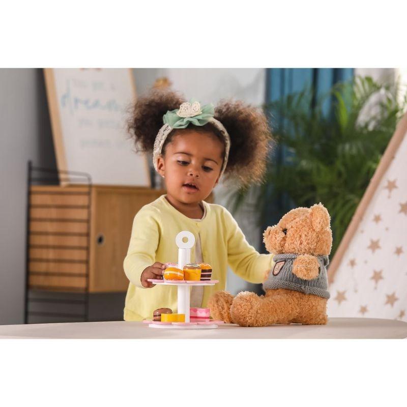 فيجا - مجموعة لعب حلويات الشاي مع حامل