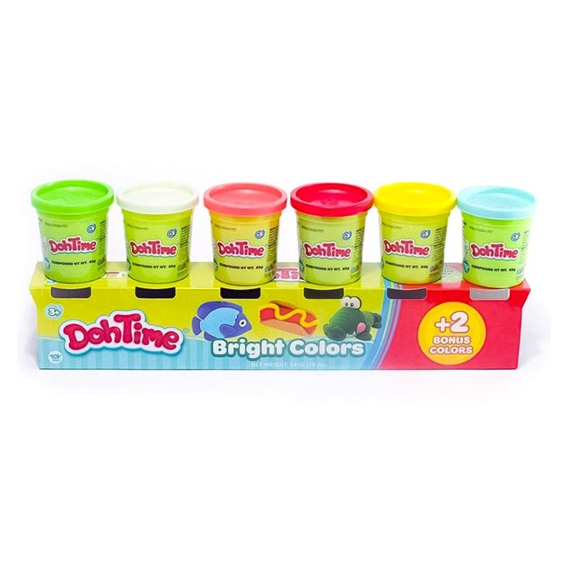 مجموعة اللعب بالصلصال 6 ألوان