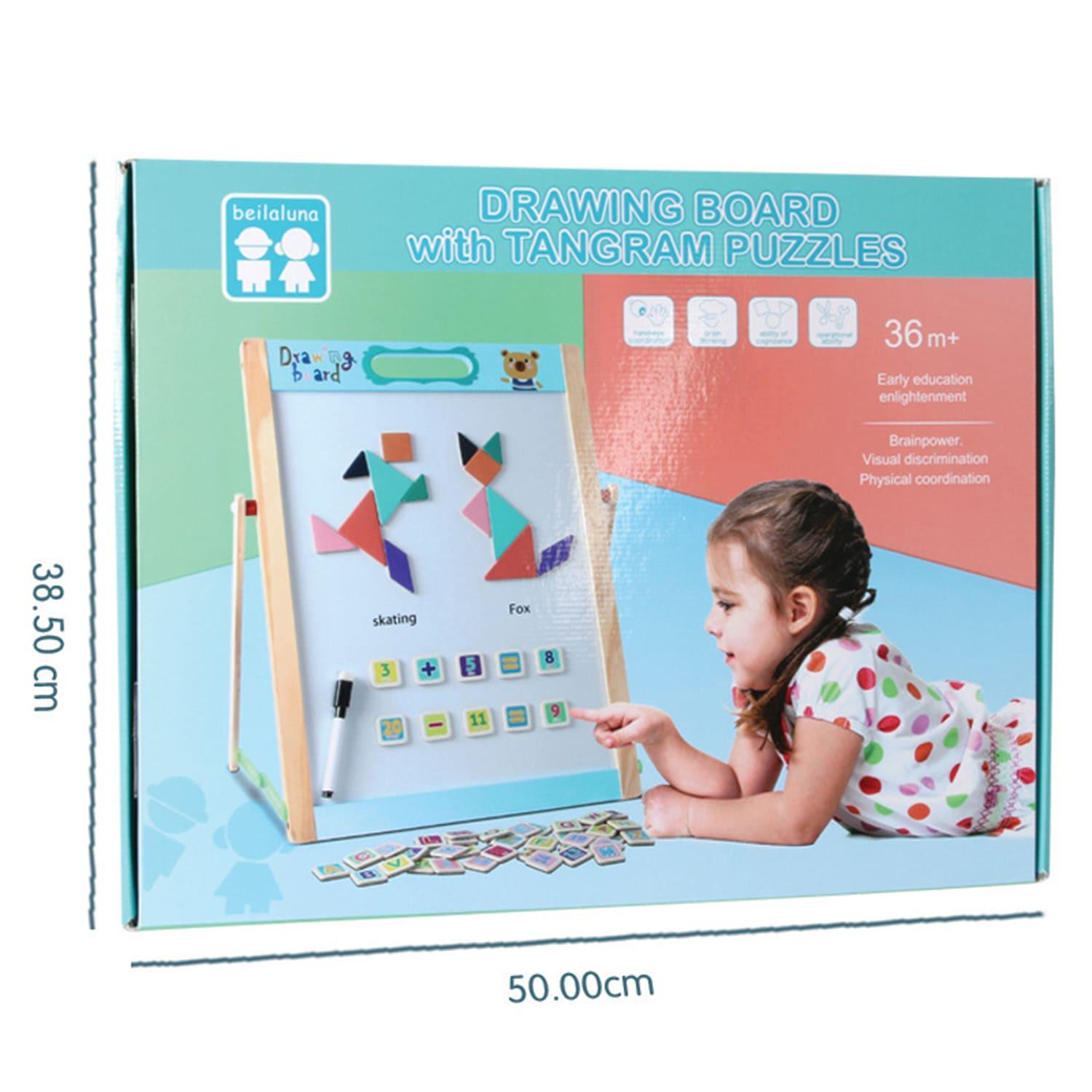 Beilaluna Drawing Board With Tangram Puzzle