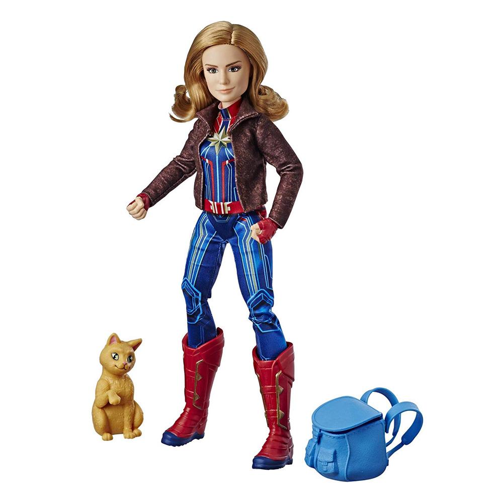 Captain Marvel Super Hero Doll And Goose The Cat