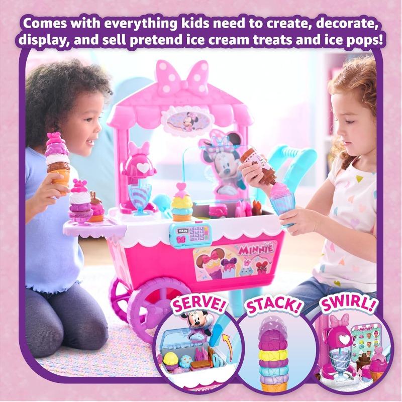 Disney Junior 2Foot Minnie Mouse Ice Cream Cart 40 Pieces
