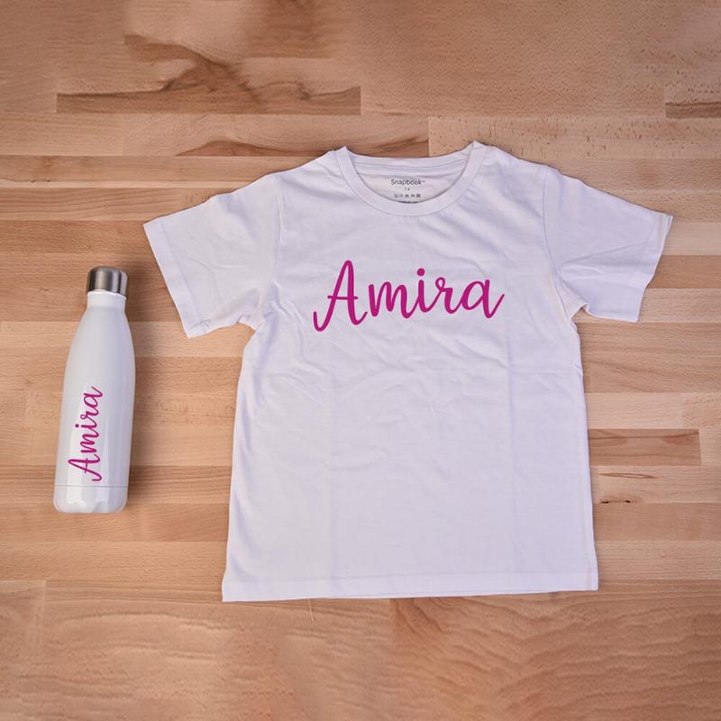 الوردي - تي شيرت وزجاجة فولاذية