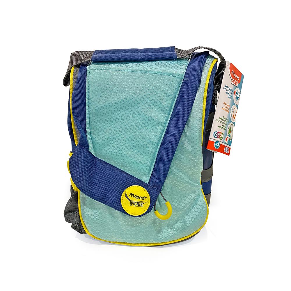 مابيد - صندوق الوجبات الخفيفة 3 في 1 لون أزرق مع أخضر